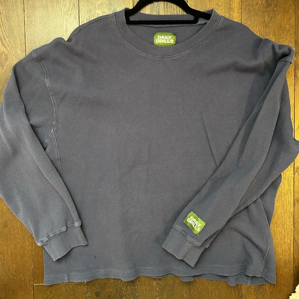 Daily Drills Waffle Knit Sweatshirt